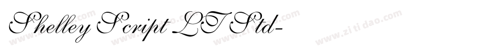 Shelley Script LT Std字体转换